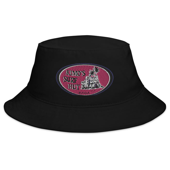 Kimo's Surf Hut's Pink Logo Embroidered Bucket Hat