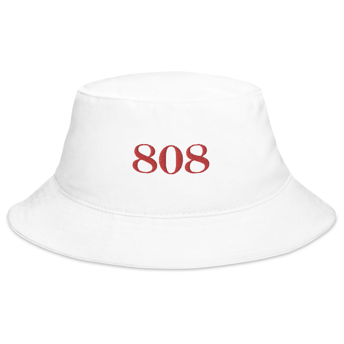 Kimo's Surf Hut's 808 Embroidered Bucket Hat