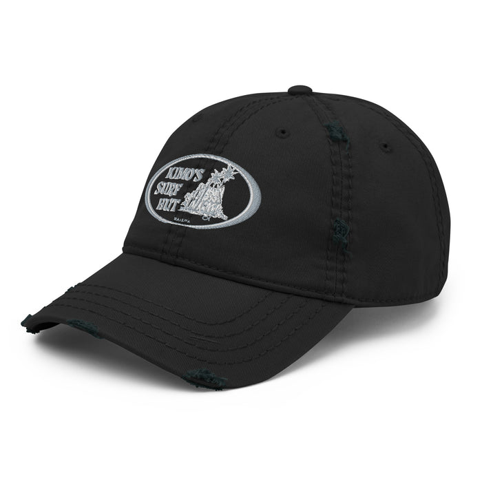 Kimo's Surf Hut Embroidered clear logo 808 Distressed Dad Hat