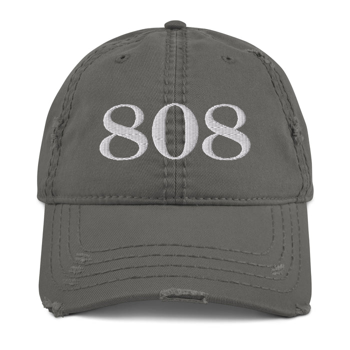 Kimo's Surf Hut Embroidered 808 Distressed Dad Hat