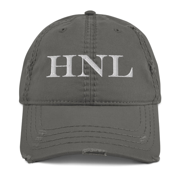 Kimo's Surf Hut Embroidered HNL Distressed Dad Hat