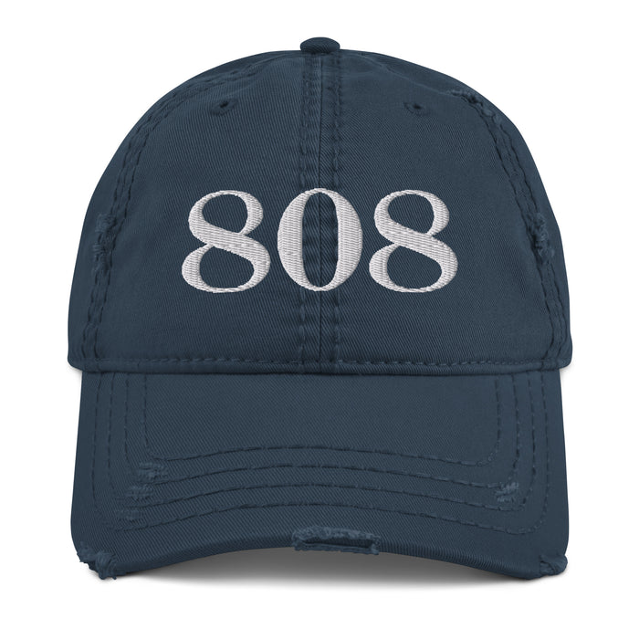Kimo's Surf Hut Embroidered 808 Distressed Dad Hat