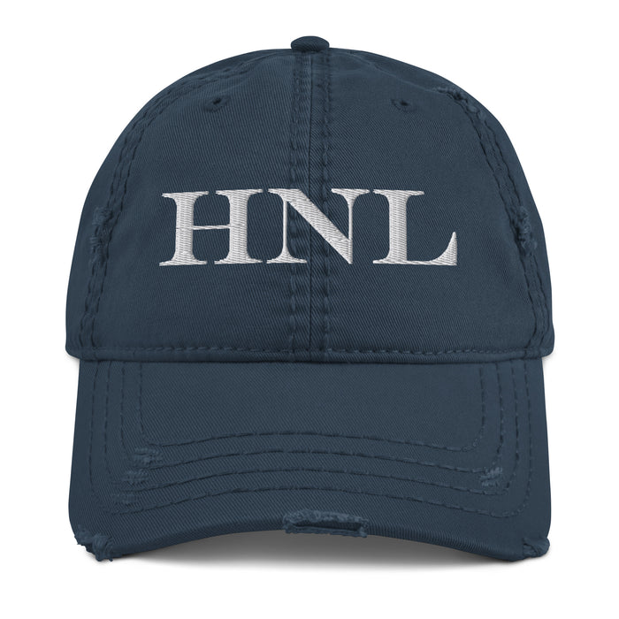 Kimo's Surf Hut Embroidered HNL Distressed Dad Hat