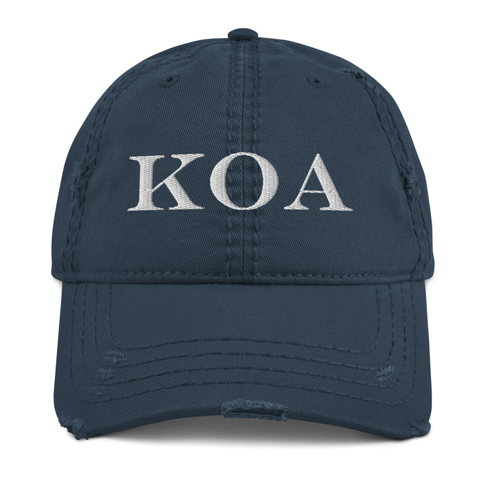 Kimo's Surf Hut Embroidered KOA Distressed Dad Hat