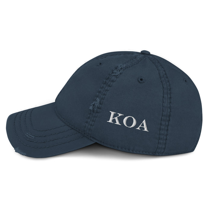 Kimo's Surf Hut Embroidered KOA Distressed Dad Hat