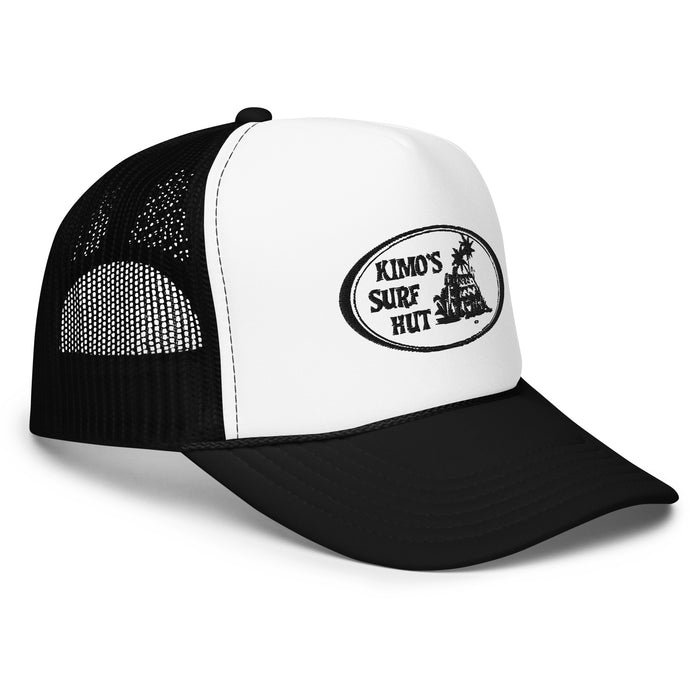 Kimo's Surf Hut Embroidered Clear Logo Foam trucker hat