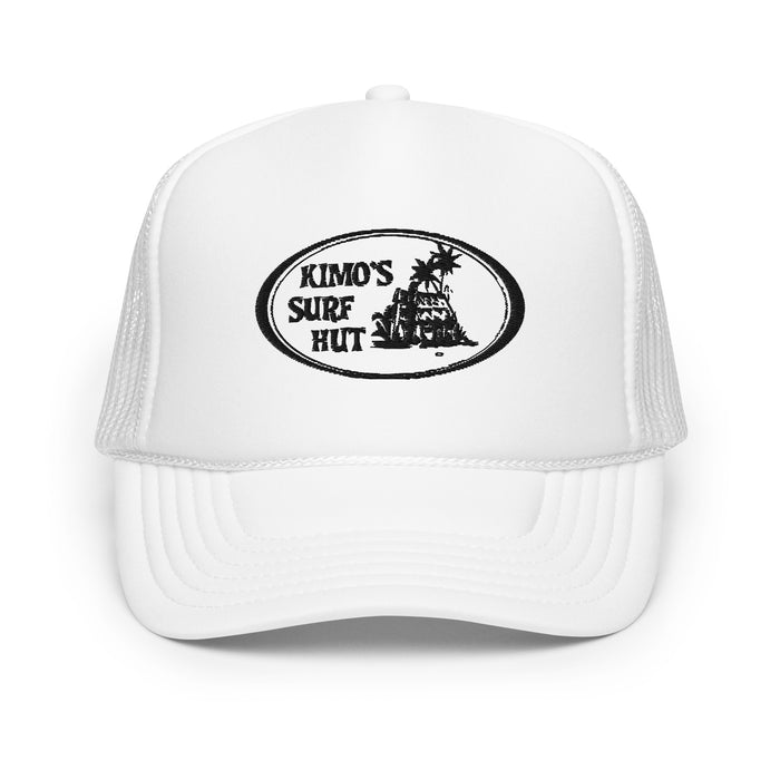 Kimo's Surf Hut Embroidered Clear Logo Foam trucker hat