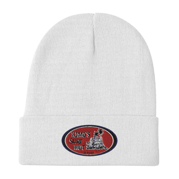 Kimo's Surf Hut's Classsic Red Logo Embroidered Beanie