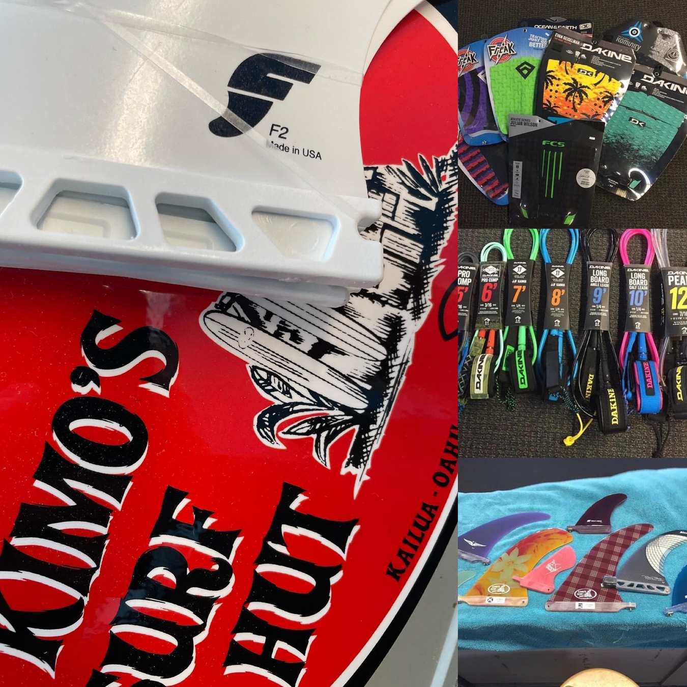 Surfboard Accessories at Kimo's Surf Hut Surfboard Accessories at Kimo's Surf Hut