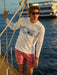 Reyn Spooner Waikiki Beach Long Sleeve Sun Shirt UV Protection on the water in Hawaii