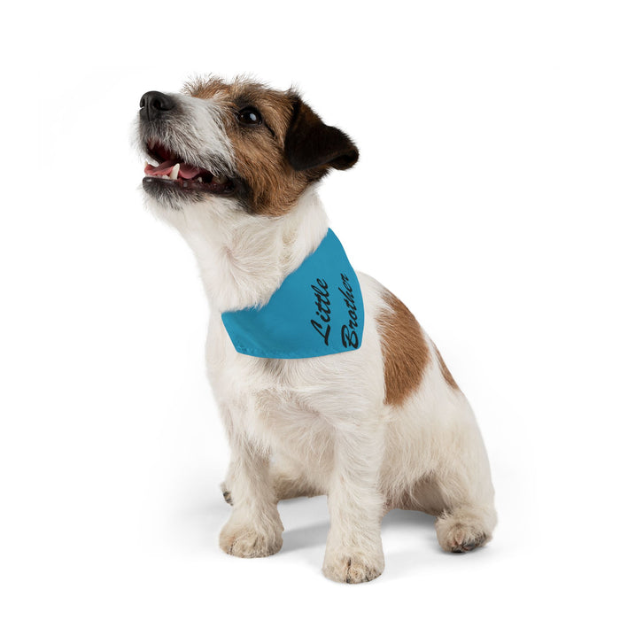 Little Brother Pet Bandana Collar - Blue Dog Collar Accessory
