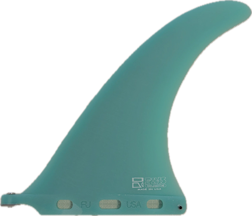 10" Green Tint Kanoa Dahlin Fins Unlimited Fiberglass Longboard Surfboard Fin