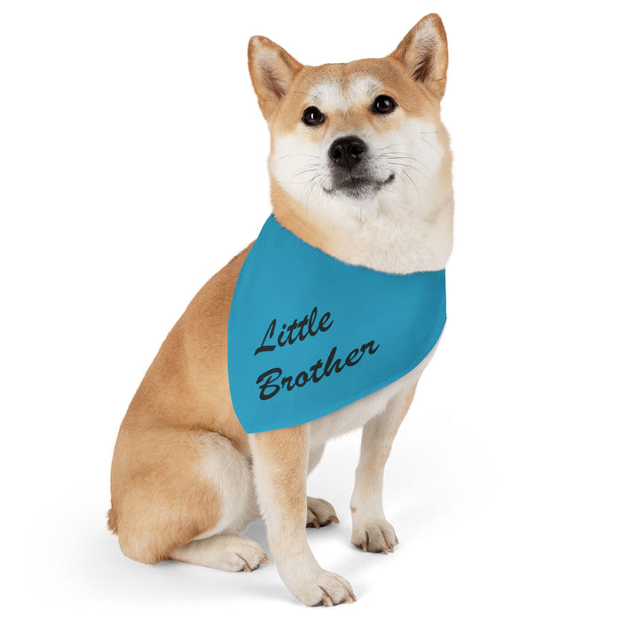 Little Brother Pet Bandana Collar - Blue Dog Collar Accessory