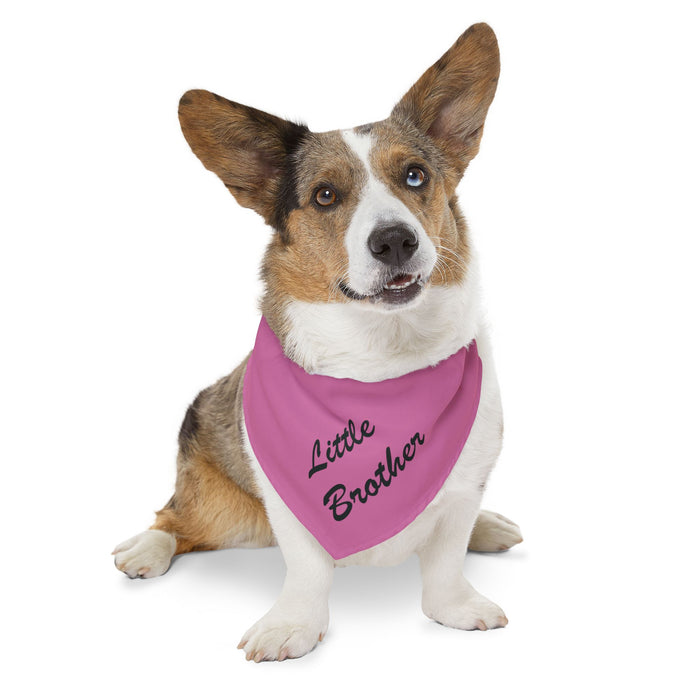 Little Brother Pet Bandana Collar - Pink Dog Collar Accessory