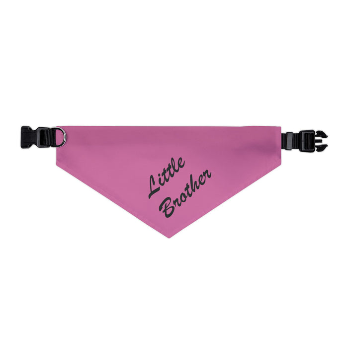 Little Brother Pet Bandana Collar - Pink Dog Collar Accessory
