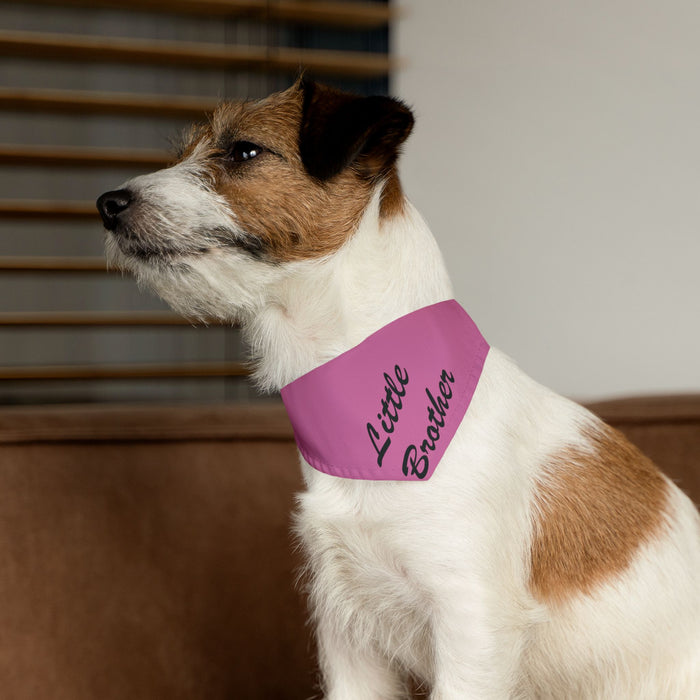 Little Brother Pet Bandana Collar - Pink Dog Collar Accessory