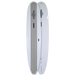 10' 0" Walden epoxy surfboard with a grey stripe top and bottom views FCSII side fin boxes and center fin long box