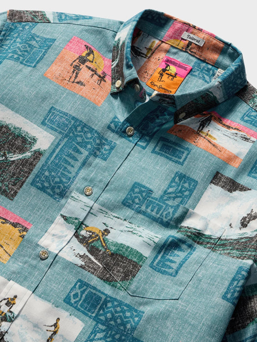 Reyn Spooner Endless Summer Commemorative Collared Aloha Shirt
