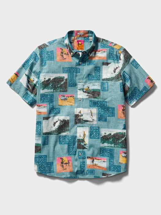 Reyn Spooner Endless Summer Commemorative Collared Aloha Shirt