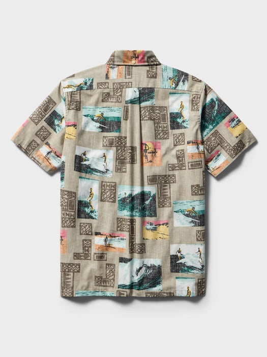 Reyn Spooner Endless Summer Classic Button Front Rock short sleeve collared aloha shirt back view