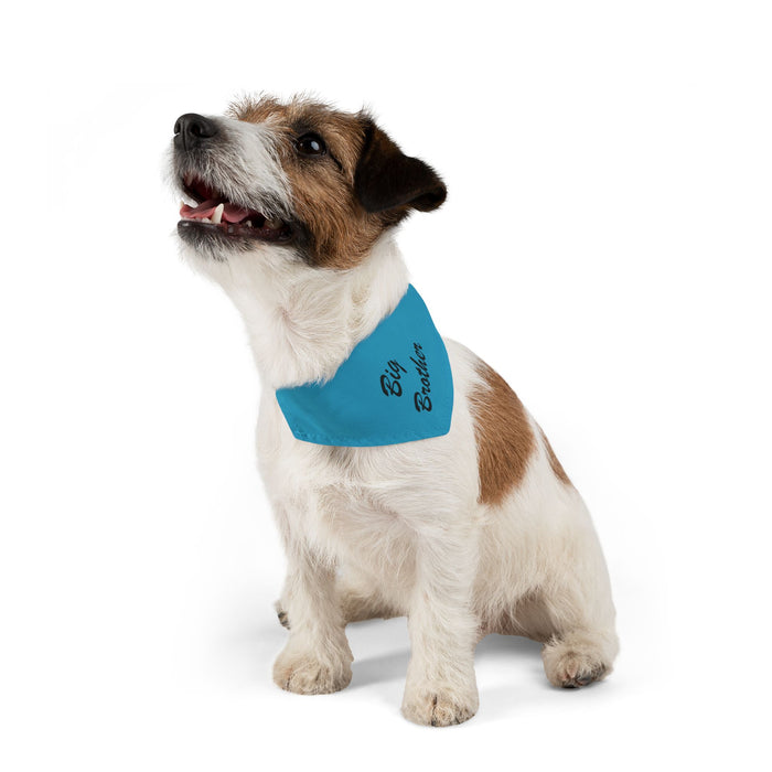 Big Brother Pet Bandana Collar - Blue Dog Collar Accessory