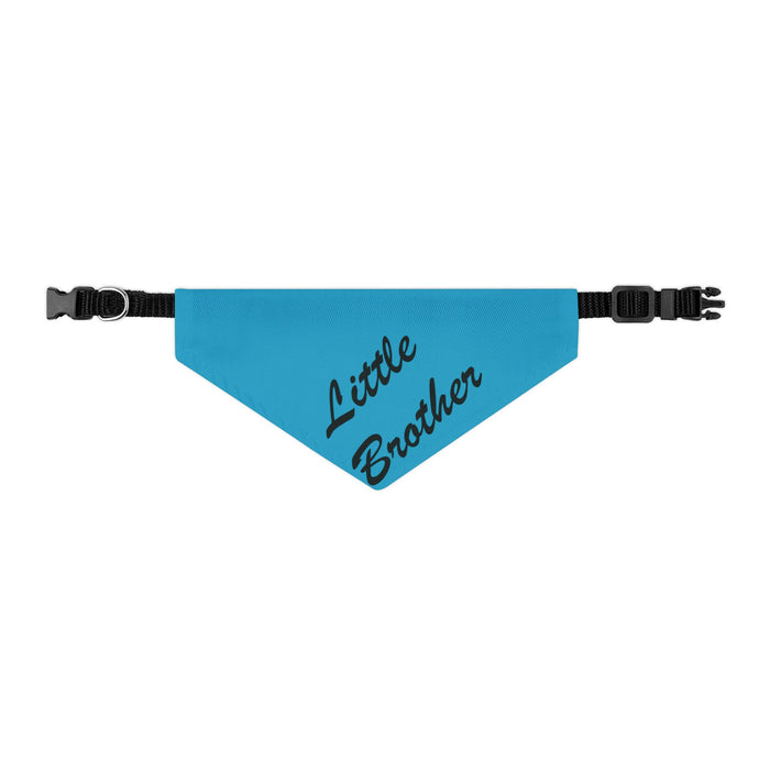 Little Brother Pet Bandana Collar - Blue Dog Collar Accessory