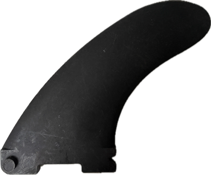 used 4.5" Black Plastic hook and pin SUP fin