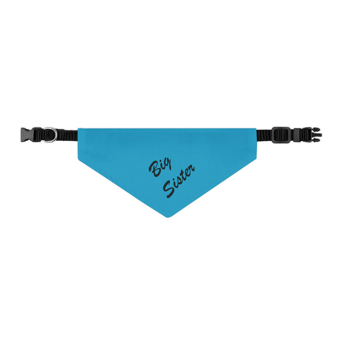 Big Sister Pet Bandana Collar - Blue Dog Collar Accessory