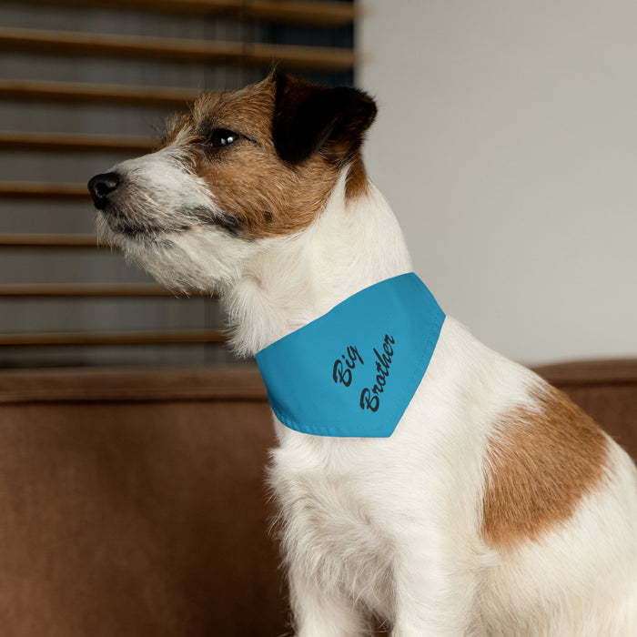 Big Brother Pet Bandana Collar - Blue Dog Collar Accessory