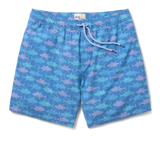 Ahi Eco Swim Shorts Stretch Polyester: 73% Polyester, 19% Cotton, 8% Spandex with an Elastic drawstring waist and UPF 30 UV resistant