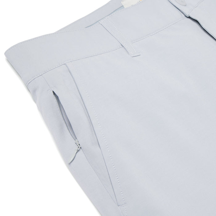 Reyn Spooner Aloha 'Aina 4 Way Stretch Grey color button front Shorts  zoom in on pocket and hidden zipper pocket.