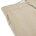 Reyn Spooner Aloha 'Aina 4 Way Stretch Khaki color button front Shorts zoom in on pocket and hidden zipper pocket.