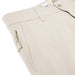 Reyn Spooner Aloha 'Aina 4 Way Stretch Stone color button front Shorts zoom in on pocket and hidden zipper pocket.