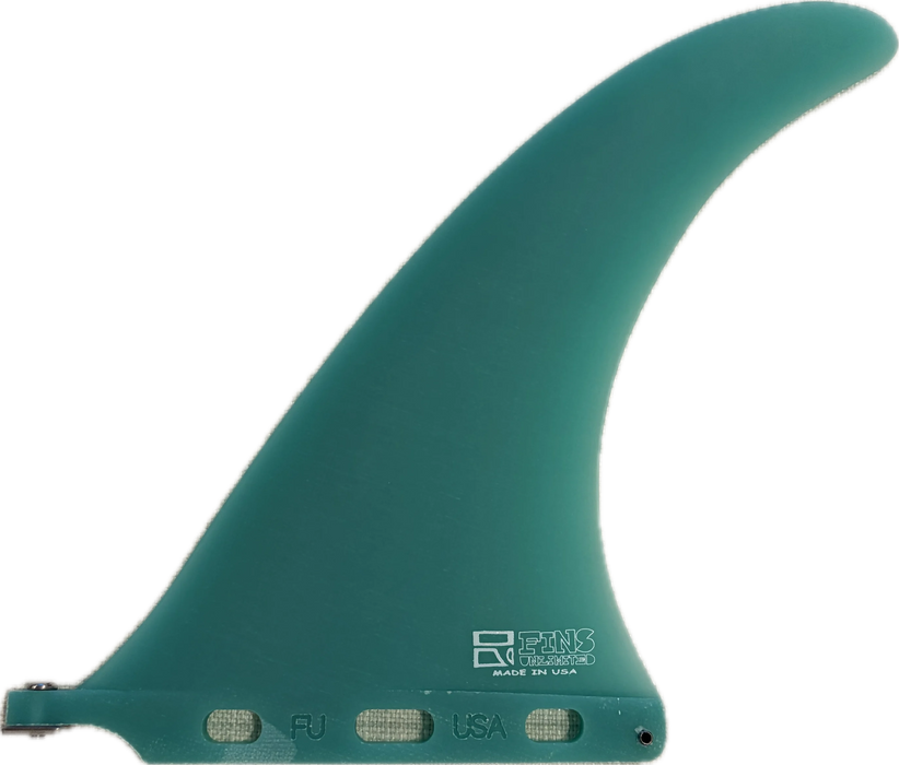 10" Green Tint Kanoa Dahlin Fins Unlimited Fiberglass Longboard Surfboard Fins