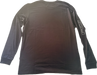 Black long-sleeve crew neck t-shirt with white text 'FCS' on the right bicep back view.