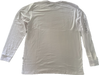 White long-sleeve crew neck t-shirt with black text 'FCS' on the right bicep back view.