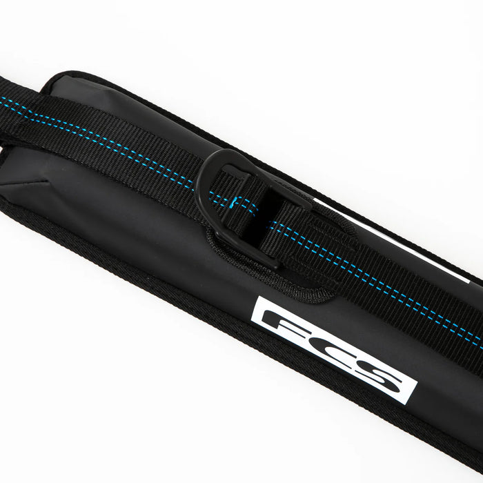 FCS SUP D-Ring tie down system is simply the strongest and most reliable way secure your boards to your vehicle top angle view.
