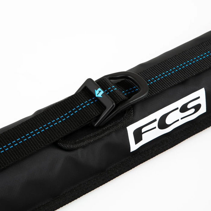 FCS SUP D-Ring tie down system is simply the strongest and most reliable way secure your boards to your vehicle top reverse angle view.