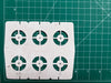 FCS Fin Plug Template for left, center and right rail locations