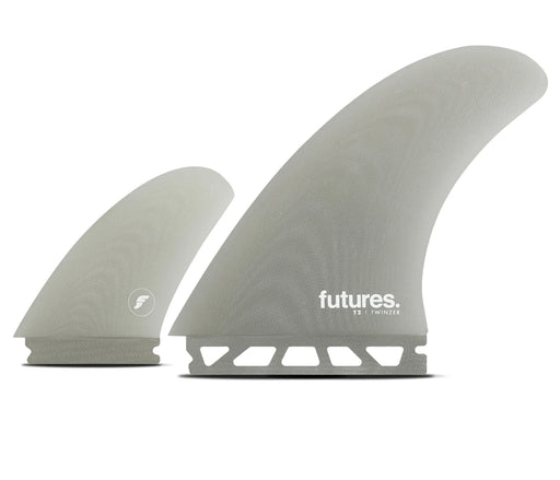 Futures Fins T2 Twinzer - 9 Degree Fiberglass Fin Set only 2 of 4 fins shown