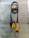 Dakine branded KAIMANA 6' x 1/4" yellow & black Surfboard Leash including a urethane cord, a molded neoprene cuff and rail saver.