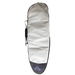 Used 6' Roxy surfboard bag with strap generous outline to fit wider hybrid, Retro, alternative and Fish shapes obverse side.