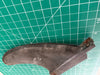 used Bahne Box base 4 3/8" twin fin set in black fiberglass paired in top of each other.