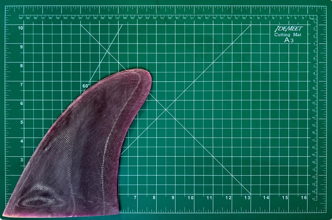 Used 7 1/2" single 70's glass on fin: traditional foil 11/16" thick