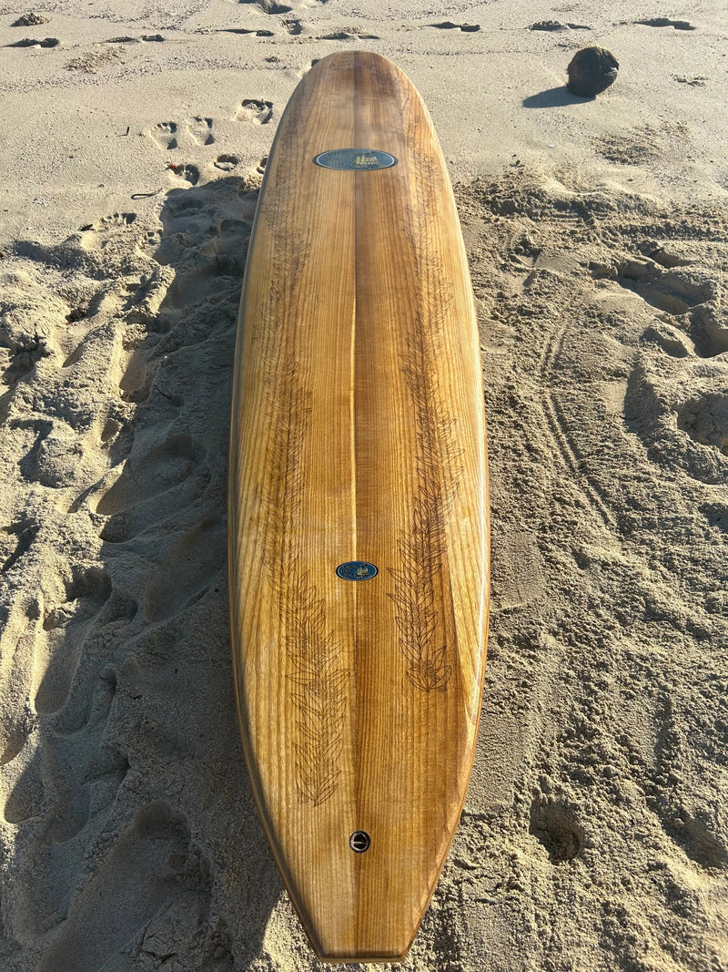 wood veneer longboard sustainable heirloom +custom +wooden +surfboard +hawaii +wood +longboard +blank +luxury +surf +gift