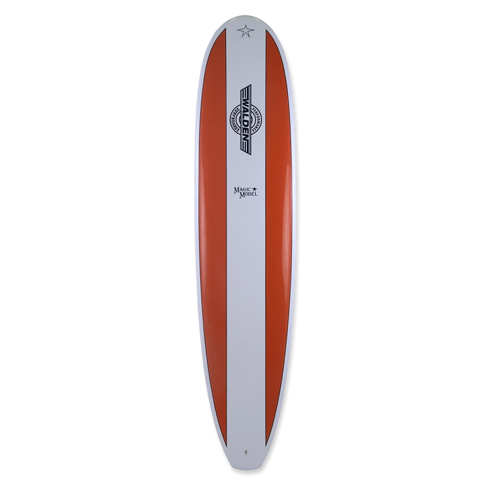 Walden red on white MAGIC MODEL Tuflite Epoxy Surfboard 8'0" x 22" x 3.0" - 61.7L