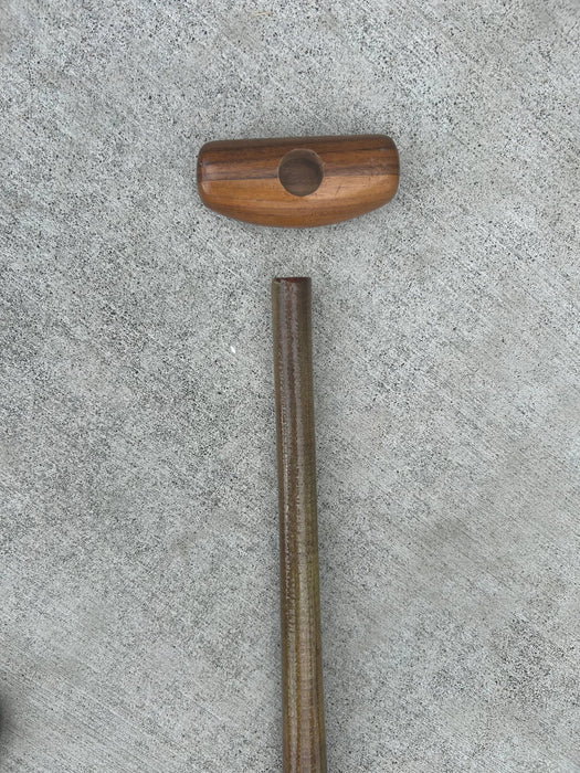 Stand Up Paddleboard Paddle Made in Hawai'i Koa and California Redwood handle not attached to allow cut to length