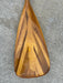 Hawaii grown Koa standup paddle blade with a cut to fit shaft back of blade