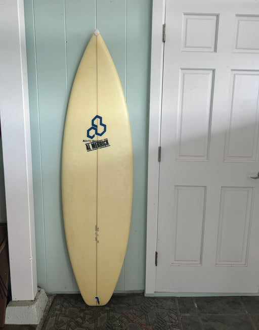 Al Merrick "The Mongrel" 6' 0" Short Board Ultra Light High Performance Channel Islands surfboard deck view