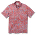 Reyn Spooner Lei Low Cedar Collared Short Sleeve Aloha Shirt